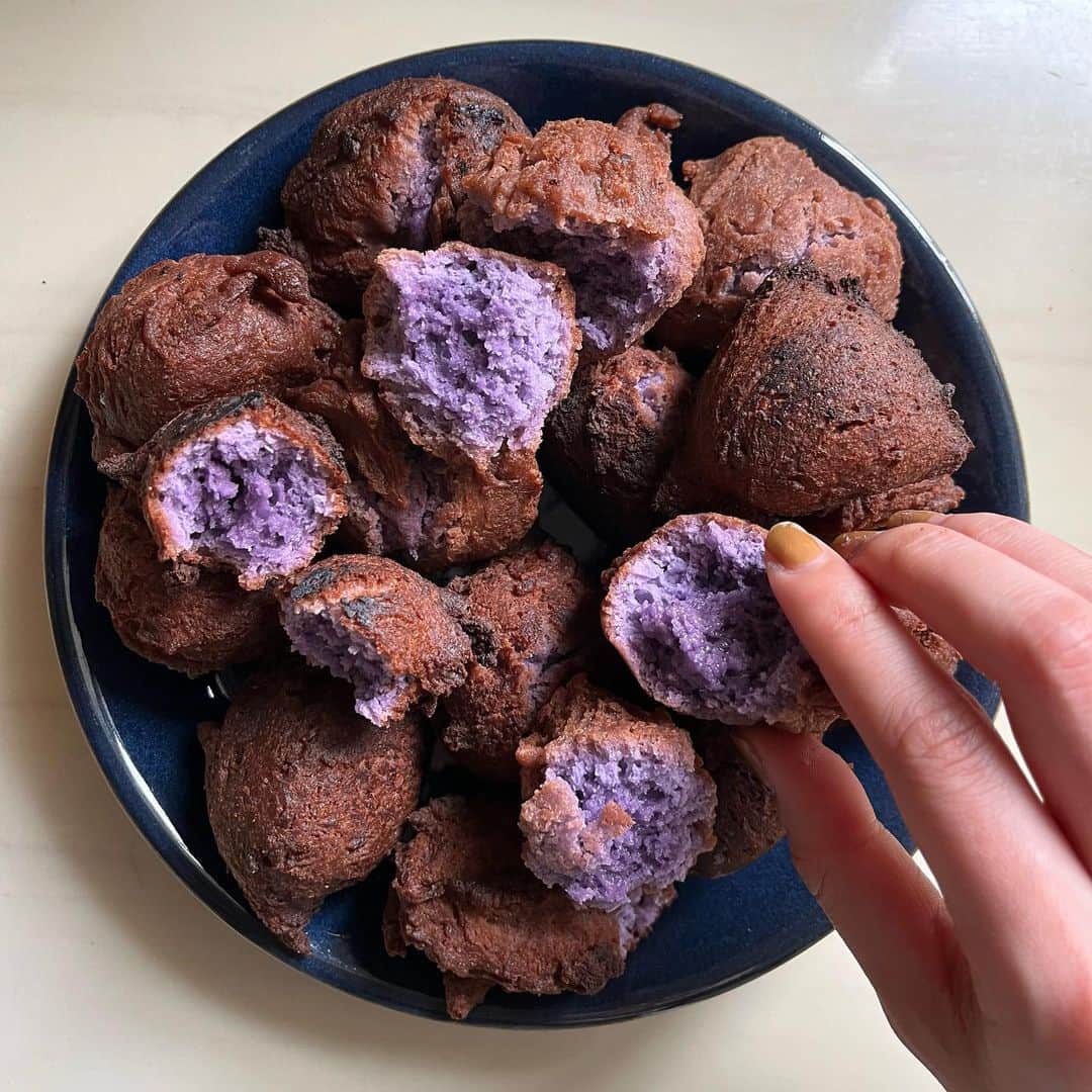 新関碧のインスタグラム：「💜」