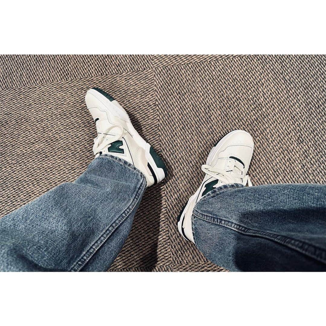 和田颯のインスタグラム：「. らくかわ👟 @newbalance BB550VTC #newbalance  #newbalance550」