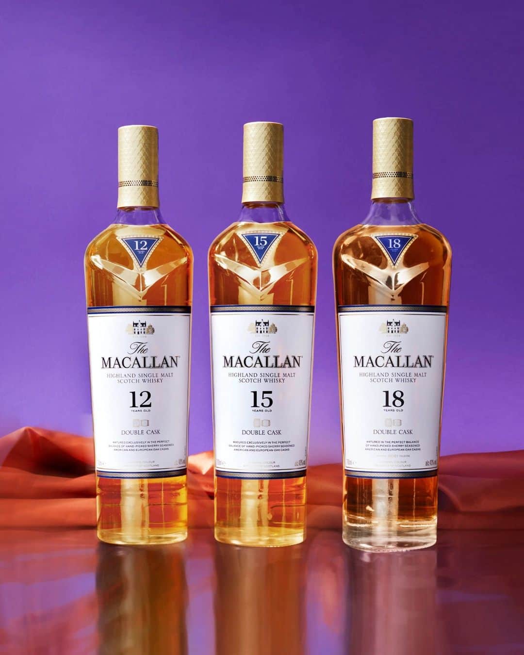 The Macallanさんのインスタグラム写真 - (The MacallanInstagram)「A collaboration with acclaimed artist @erikmadiganheck distinctively captures The Macallan Double Cask 12 Years Old. ⁣ ⁣ Notes of candied lemon citrus and smooth fudge are portrayed alongside subtle hints of vanilla, while the two - tone purple chiffon fabric is a nod to the beautiful balance of sherry seasoned American and European oak casks, the defining feature of the Double Cask Collection. ⁣ ⁣ Crafted without compromise. Please savour The Macallan responsibly.⁣ ⁣ #TheMacallan #TheMacallanDoubleCask」4月17日 23時20分 - the_macallan