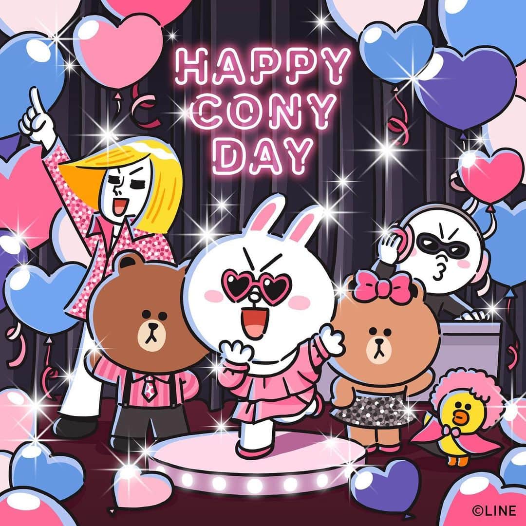 LINE FRIENDSさんのインスタグラム写真 - (LINE FRIENDSInstagram)「Boom boom! CONY's disco birthday party just started!🎉 It's your day CONY, enjoy!😎💖  #BROWN #CONY #SALLY #CHOCO #JAMES #MOON #LINEFRIENDS #HappyBirthday #April17 #CONYday」4月17日 18時00分 - linefriends