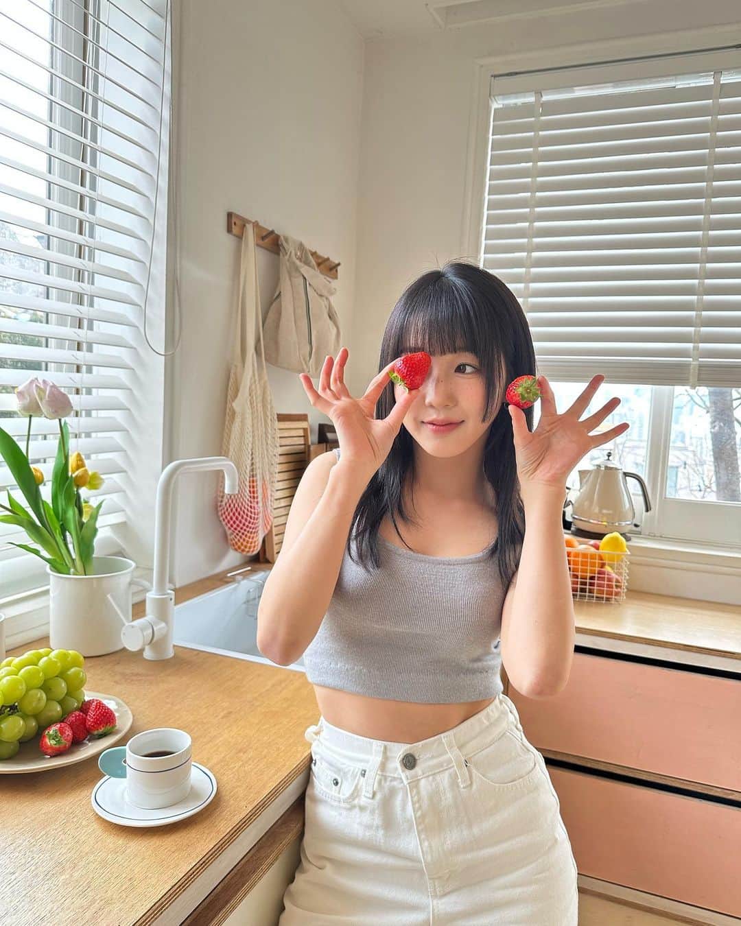 のインスタグラム：「🍓  #히카루 #HIKARU #Kep1er #케플러」