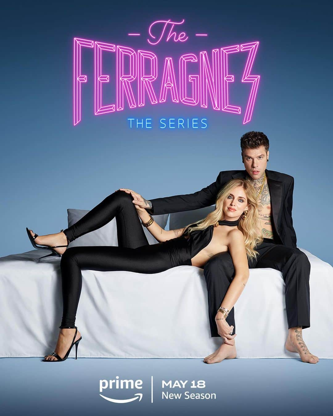 フェデスのインスタグラム：「E’ arrivato il momento che aspettavamo da tantissimo 🥳 Il 18 maggio esce la seconda stagione di #TheFerragnezLaSerie e dopo l’estate ci sarà un episodio speciale dedicato al Festival di Sanremo, tutto su @primevideoIT ❤️‍🔥 Sarà un rollercoaster di emozioni 🥹 #adv 🇬🇧 The waiting time is almost over 🥳 The second season of #TheFerragnezSeries will be available from May 18th and after the summer there will be a special episode dedicated to Sanremo Festival, all on @primevideo ❤️‍🔥 It will be an emotional rollercoaster 🥹 #adv」