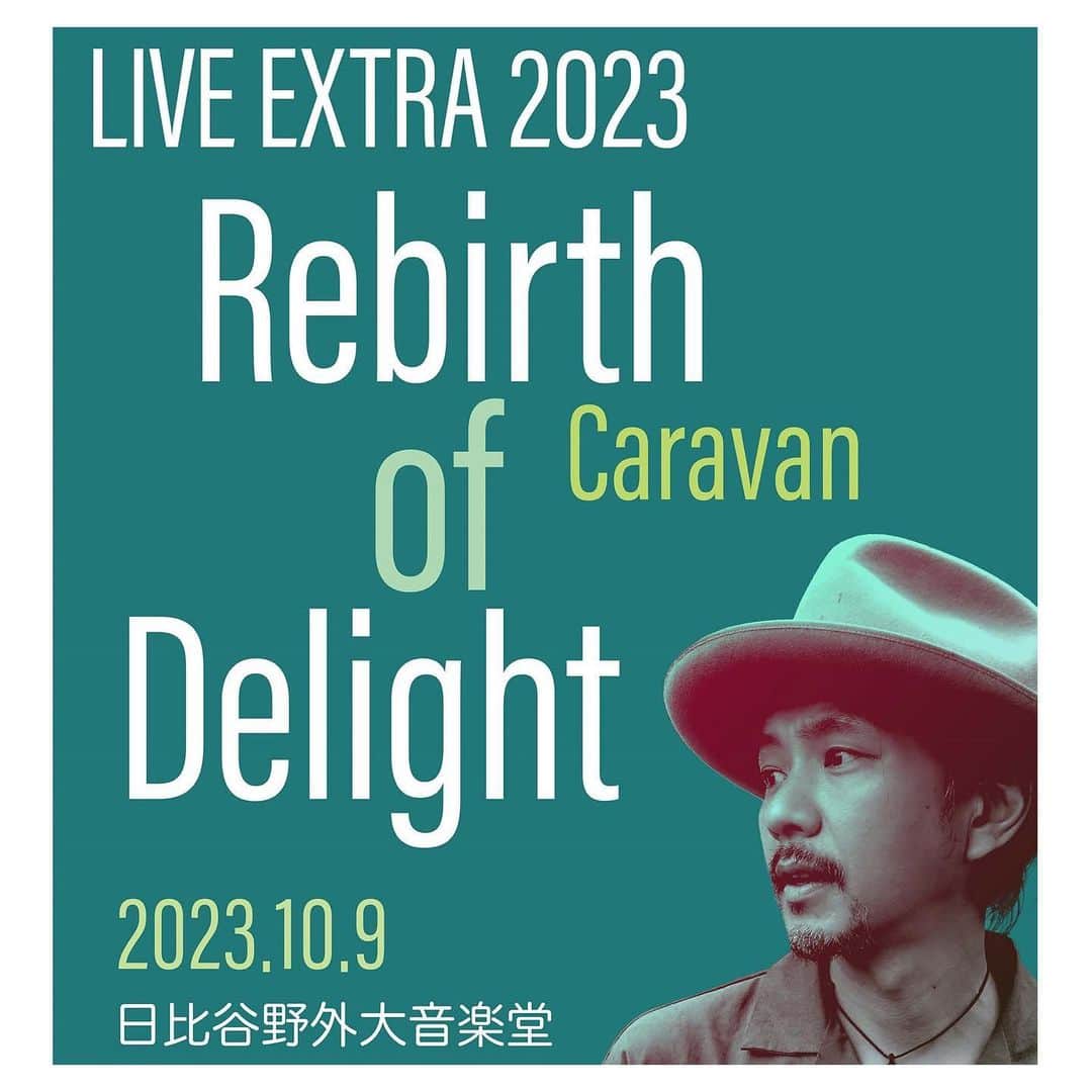 Caravanのインスタグラム：「2023.04.17.  今年で100周年を迎える日比谷野音  そのアニバーサリーイヤーに  日比谷野音公演が決定しました。  2023.10.09.  それも、なんと誕生日というミラクル！  数々の忘れられない瞬間を刻んだ野音も  老朽化を受けて建て直しが行われるそうで、  現存の姿での野音公演は  これが最後になりそうです。  4/17 20時よりHARVEST ONLINE SHOPにて  チケット先行発売を開始します。  ストーリーやハイライトのLiveから  チケット購入ページへアクセスできます。  皆様、あの野音で会いましょう。  #野音 #yaon100th」