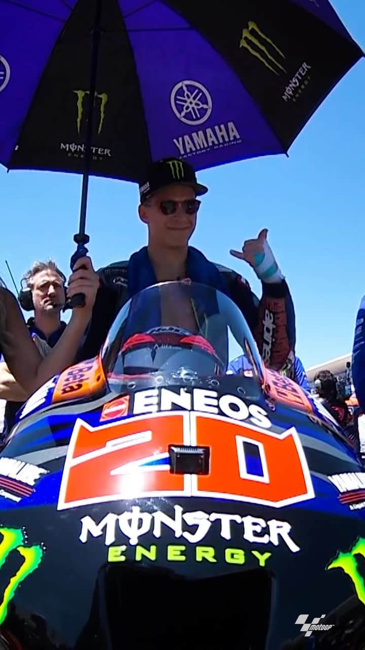 のインスタグラム：「@fabioquartararo20’s great comeback on the Sunday in Austin was the blockbuster sequel we all deserve 🎞️  #MonsterYamaha | #MotoGP | #AmericasGP」