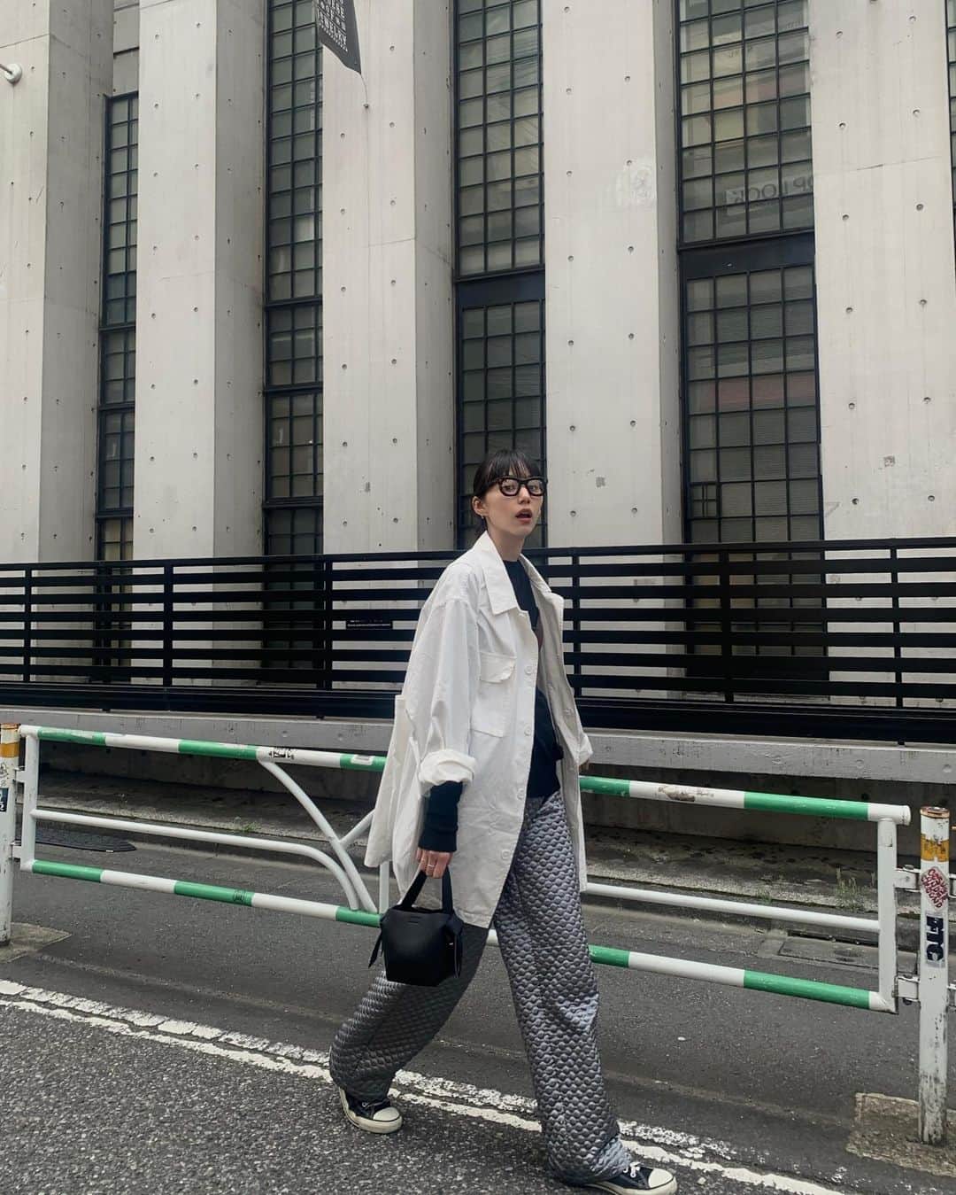 Shiho Sasakiのインスタグラム：「キラキラのキルトパンツを履きたかった日🩵🐬  #OperaSPORT #オペラスポーツ #サスティナブル #コペンハーゲンブランド」