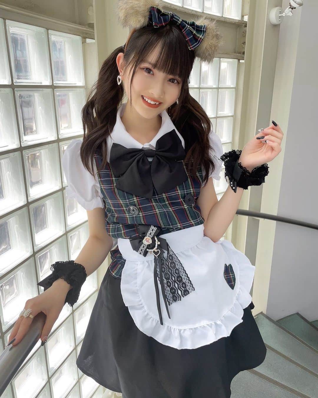 工藤咲姫のインスタグラム：「𝔾𝕠𝕠𝕕 𝕖𝕧𝕖𝕟𝕚𝕟𝕘 🥂‎𓂃◌𓈒𓐍  コナンの映画楽しかった♡   #くまさん  #メイド服  #ランウェイステージ  #楽しかった  #jk  #fjk  #工藤咲姫」