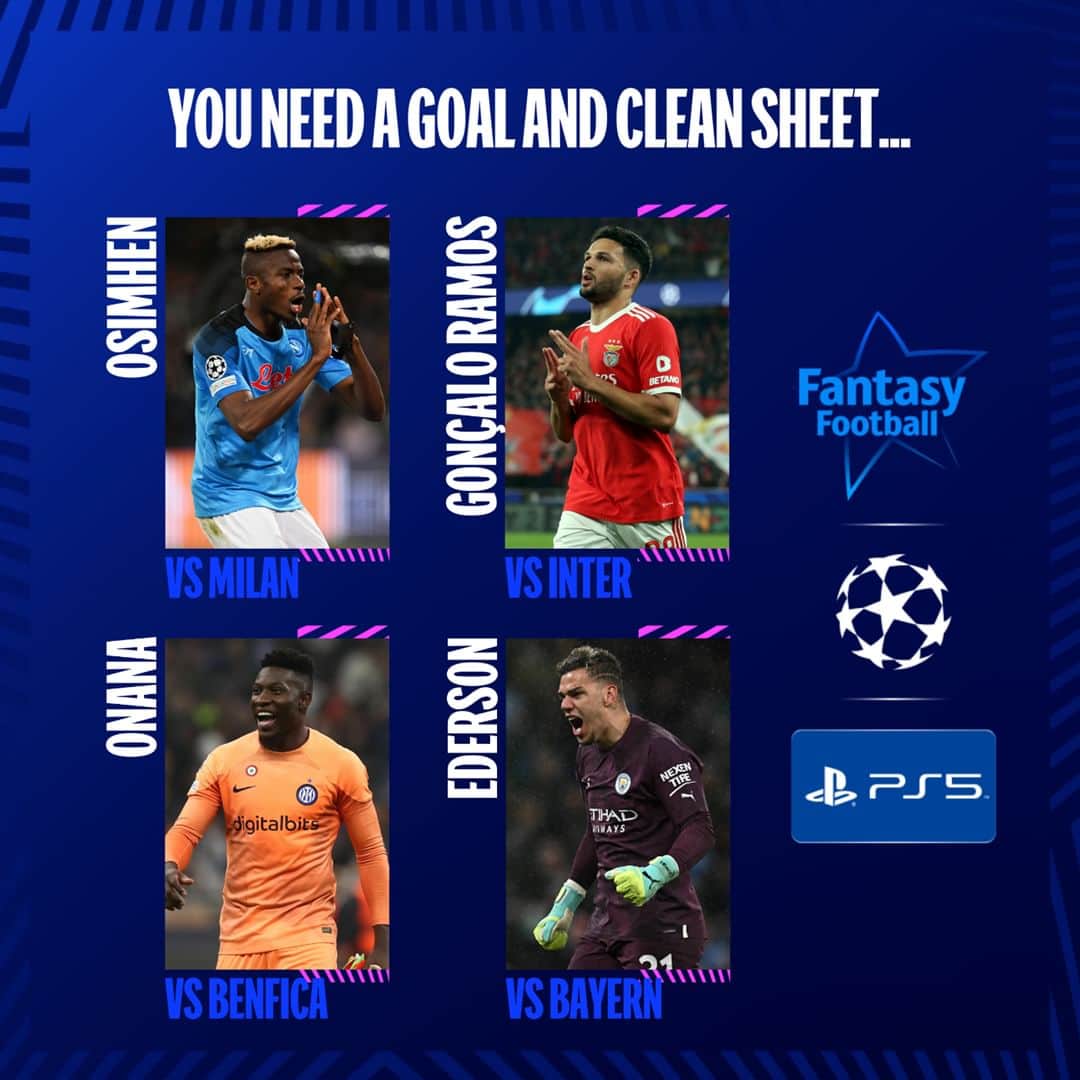 UEFAチャンピオンズリーグさんのインスタグラム写真 - (UEFAチャンピオンズリーグInstagram)「Which 2 are you picking this week? 🤔  #UCLfantasy @playstation」4月17日 23時30分 - championsleague