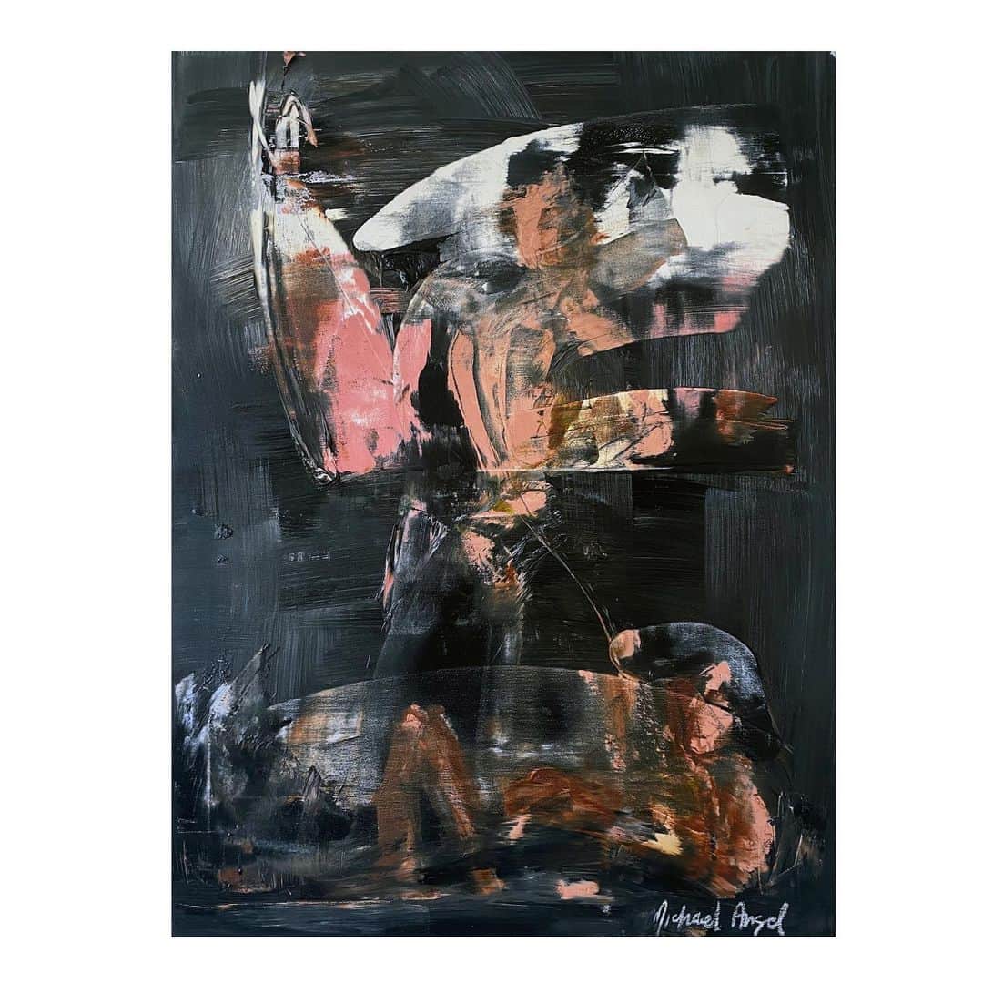 マイケルエンジェルのインスタグラム：「Opium ( the nudes), 2023 oil on canvas  18 x 24 inches」
