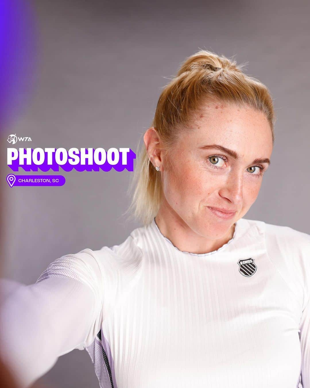 WTA（女子テニス協会）さんのインスタグラム写真 - (WTA（女子テニス協会）Instagram)「Close up ready 🤳  More pics from our Charleston photoshoot 📸」4月18日 1時23分 - wta