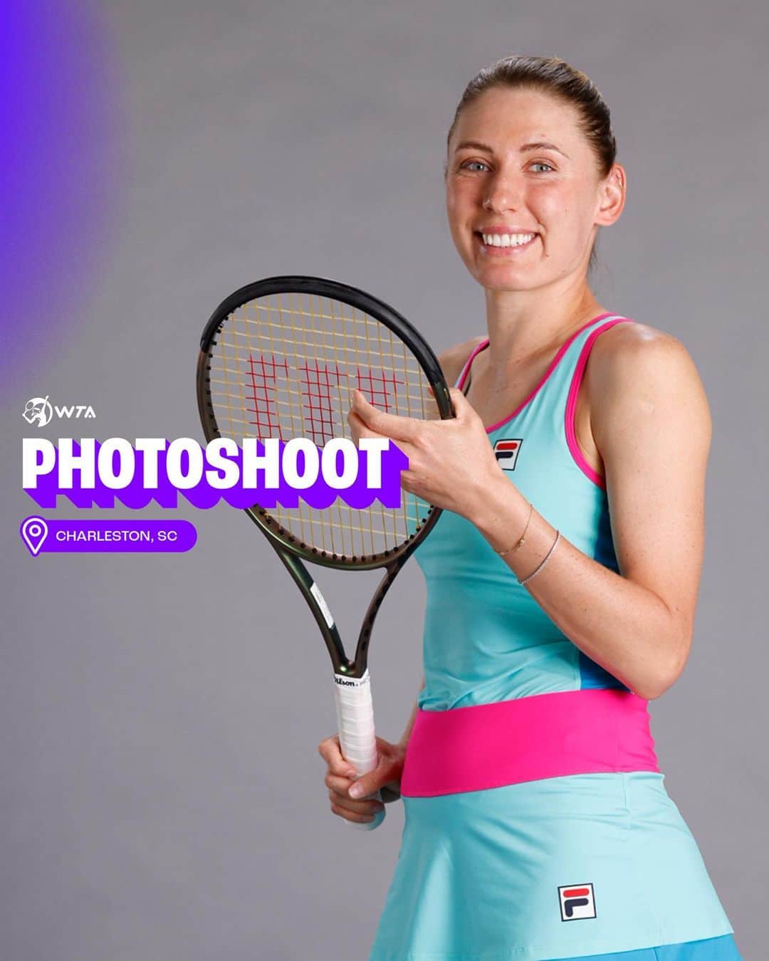 WTA（女子テニス協会）さんのインスタグラム写真 - (WTA（女子テニス協会）Instagram)「Close up ready 🤳  More pics from our Charleston photoshoot 📸」4月18日 1時23分 - wta