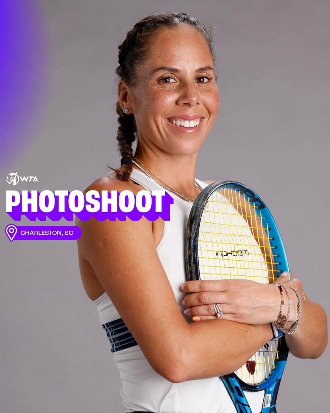 WTA（女子テニス協会）さんのインスタグラム写真 - (WTA（女子テニス協会）Instagram)「Close up ready 🤳  More pics from our Charleston photoshoot 📸」4月18日 1時23分 - wta