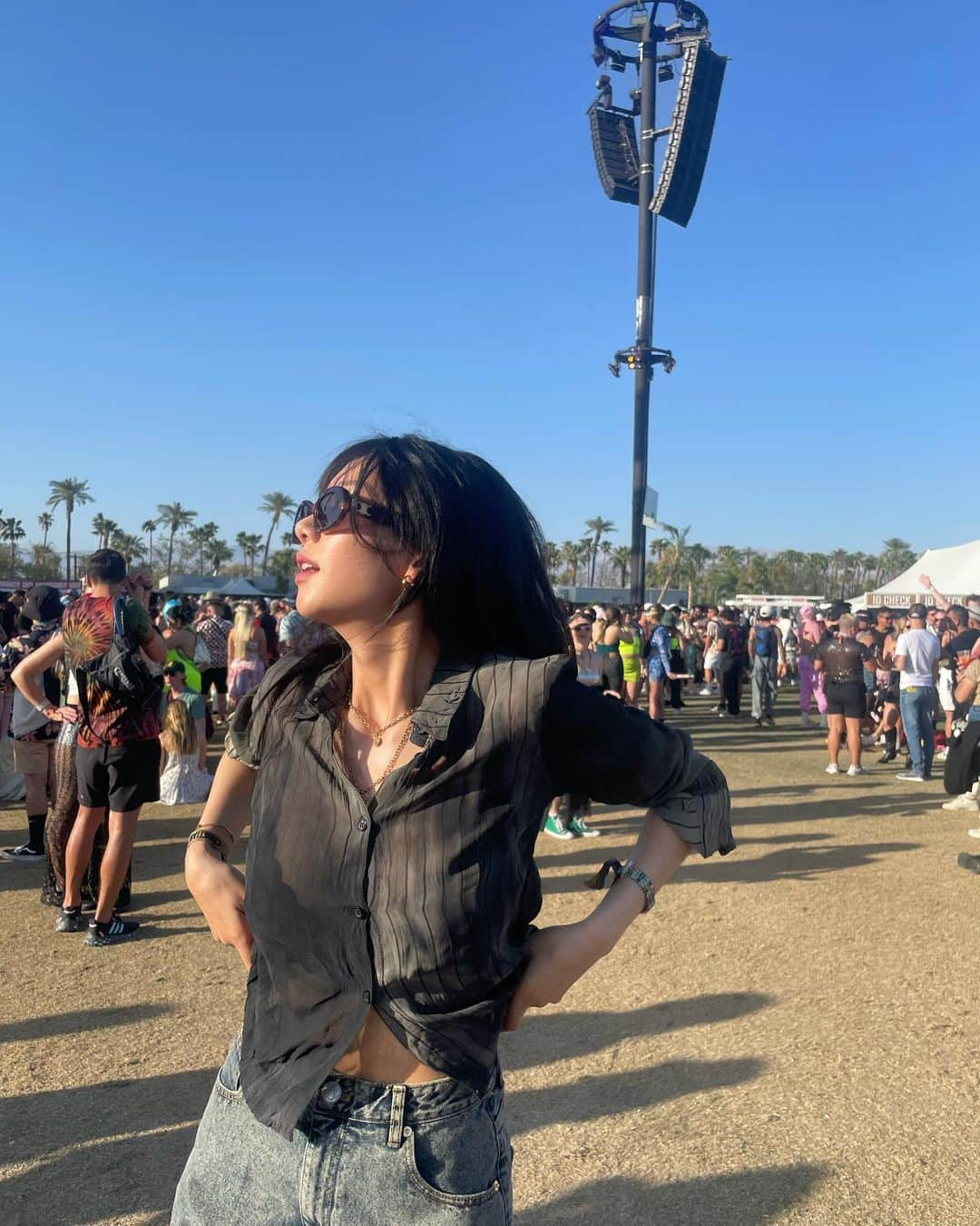 イ・ホジョンのインスタグラム：「Coachella 🌴」