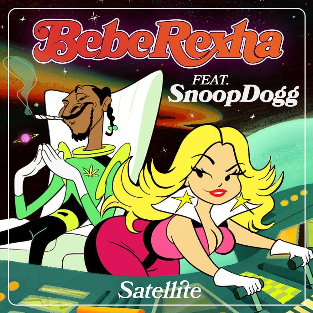 Bebe Rexhaのインスタグラム：「SATELLITE ft @snoopdogg OUT 4/20  ‘tis the szn for pleasin' 🛸💨🍃」