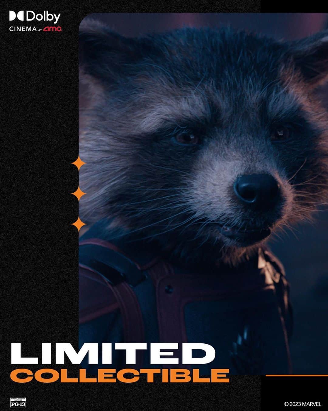 ドルビーラボラトリーズのインスタグラム：「What's even better than joining Star-Lord, Gamora, Drax, Rocket, and Groot on their next epic adventure in #DolbyCinema? Getting a free collectible ticket to remember the moment. Purchase your ticket to watch Marvel Studios' Guardians of the Galaxy Vol. 3 in Dolby Cinema on May 7th and receive a limited edition collectible ticket, while supplies last. Get yours today.」