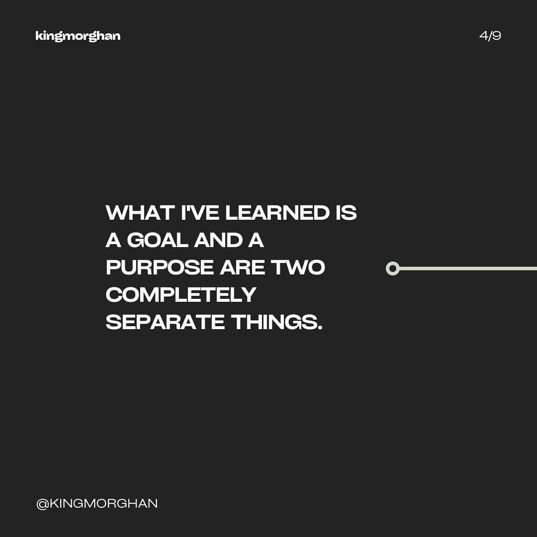 モーガン・キングさんのインスタグラム写真 - (モーガン・キングInstagram)「Goals Vs. Purpose  A goal is something that is physically or mentally attainable. It's something to strive for, to challenge ourselves and to push beyond our limits. But a goal alone is not enough. We need a purpose, a deeper reason for showing up for ourselves every day, to be or do what we set out to do. Purpose is a much bigger ask of the self, as it requires staying connected to our inner source of motivation and inspiration.  In high-level sports, the body and mind need to work together in detailed and structured ways of moving and thinking. We also need to take a holistic approach to our goals, one that nourishes our whole being. This means not only taking care of our physical health, but also our mental, emotional, and spiritual well-being.  I encourage you to get curious about how your purpose ties into your goals. What kind of impact do you want to make on the world? How can your physical and mental health support your personal growth and development? How can you align your actions with your purpose, and stay motivated and committed even when we are put in tough situations?   When we get clear on the purpose of what our driving force is, life becomes a journey.  What are your thoughts?  〽️  #holistichealth #sport #curiosity #highlevelsports #structuredmovement #innermotivation #personaldevelopment #mindbodyspirit #tpl #letsbegreat #athlete #purpose #goal」4月18日 4時30分 - kingmorghan