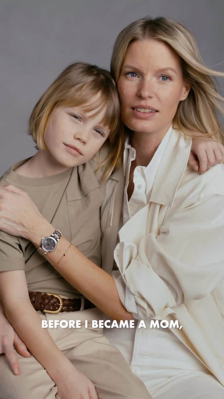 モバードのインスタグラム：「Love in the Moment. Movado is making time to celebrate the moments that matter most and the people who make them special. This Mother’s Day, we talked to two moms and their children about what motherhood means and what they love most about their bond. Iconic model Caroline Winberg joined us with her seven year old son Casper for their first photoshoot together in years to chat about a mother’s love and their favorite things about each other. Visit Movado.com to shop the latest styles for your loved one.」