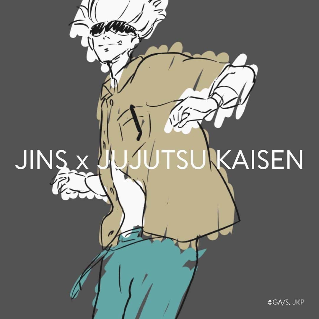 JINSのインスタグラム：「JINS x JUJUTSU KAISEN: Re-stocking Thursday, 4/20, in-store & online」