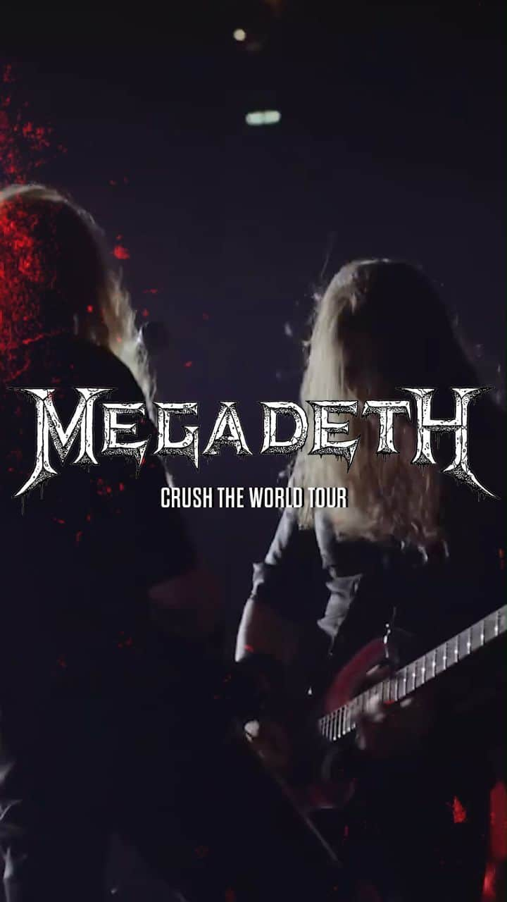 Megadethのインスタグラム：「The CRUSH THE WORLD Tour begins in 9 days! What date are we seeing you at? Remaining Tickets & VIP at megadeth.com/canada  #megadeth #tour #vip #crushtheworldtour #metal」