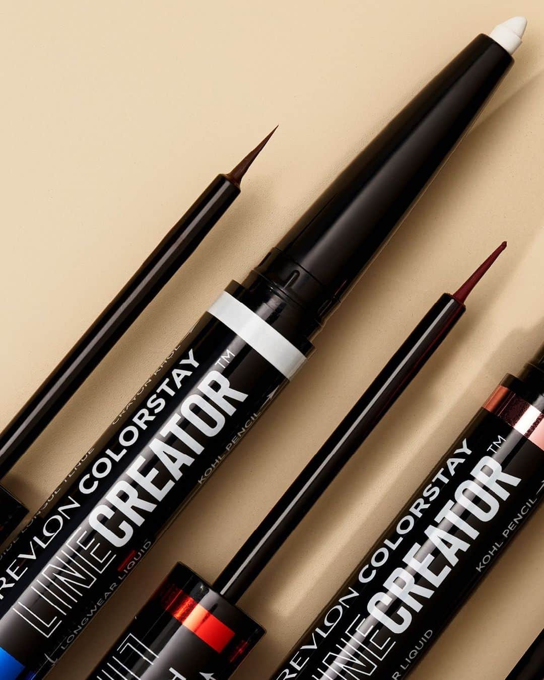 Revlonのインスタグラム：「When it comes to eyeliners, do you prefer kohl pencil or liquid liner? Can't choose? Let indecision win with our #ColorStay Line Creator Double Ended Liner, the eyeliner with double effects, giving you the best of both worlds 😉」