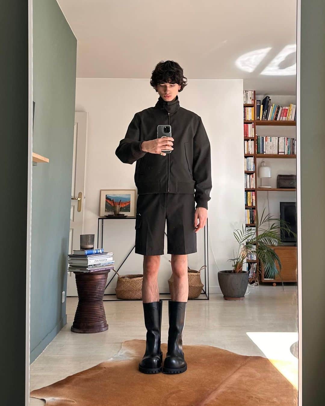 ヘルムート ラングのインスタグラム：「The Twill Bomber Jacket Available now at WWW.HELMUTLANG.COM」