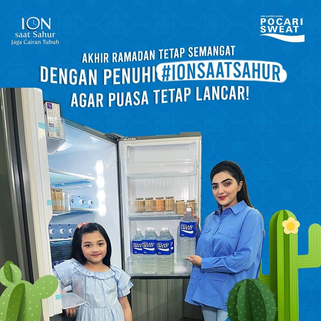 Keluarga A5のインスタグラム：「Ramadan udah mau selesai dan Alhamdulillah puasa Arsy tahun ini lancar. Soalnya Bunda @ashanty_ash selalu penuhi cairan tubuh aku dengan POCARI SWEAT.  Menjelang Lebaran, Bunda juga nggak lupa buat stok POCARI SWEAT biar cairan tubuh tetap terjaga dan nggak terhidrasi selama bersilaturahmi dengan keluarga.  Yuk, jangan lupa stok POCARI SWEAT buat Lebaran nanti, ya.」