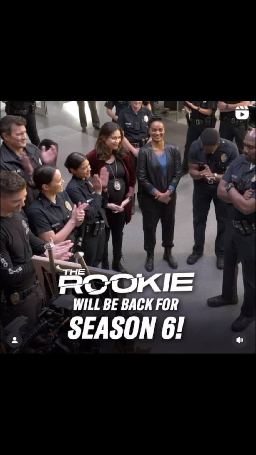 ロゼリン・サンチェスのインスタグラム：「Yes yes yes and yes!!! Congrats to my talented and so very handsome hubby @ebwinter for a 6th season of his mega successful show @therookieabc   Love this so much! Congrats to all the cast and crew! 🙌🙌🙌💫💫💫」