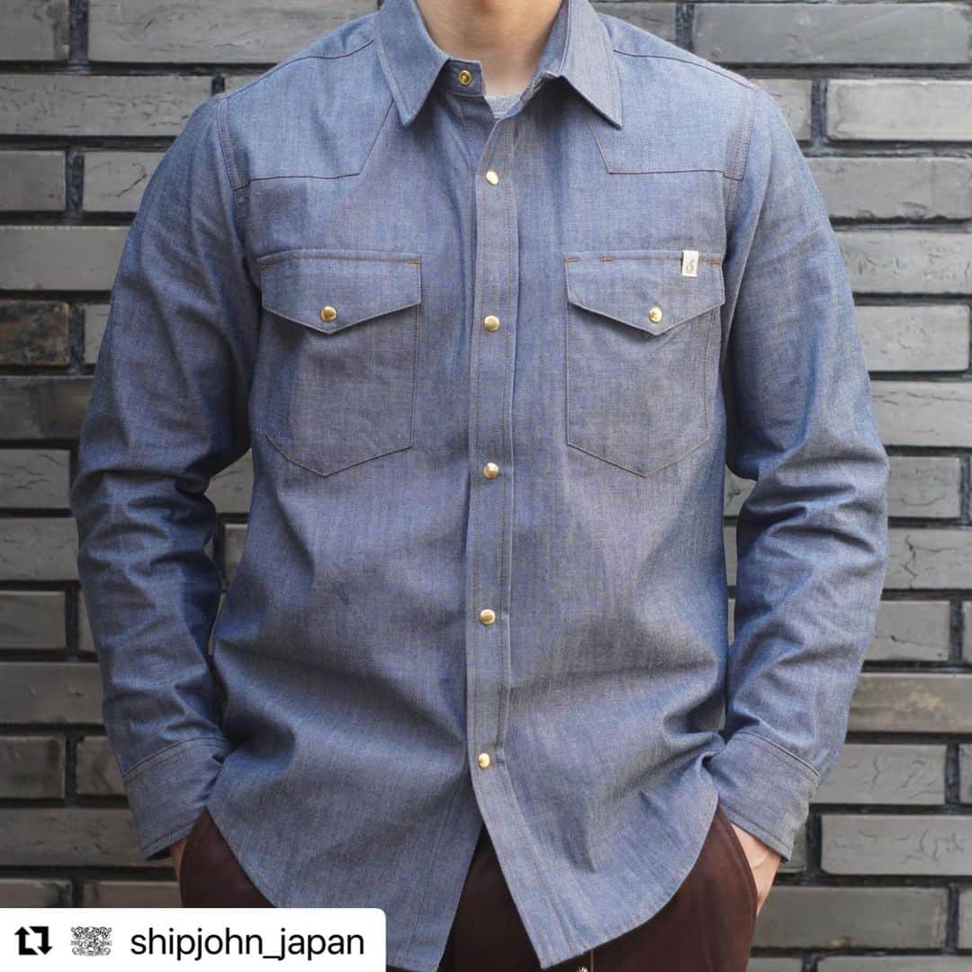ウェスコさんのインスタグラム写真 - (ウェスコInstagram)「#Repost @shipjohn_japan with @use.repost ・・・ SHIP JOHN 2023 新作商品紹介〈LAST〉  ⚫︎Wills Jacket - Indigo Denim ⚫︎Patton Shirt - Chambray  商品に関する詳細はスタッフブログをご覧ください。 ・ 【Staff Blog】 https://wescojapan.blogspot.com/2023/04/ship-john-ship-john-2023-last.html?m=1 ・ @wesco_japan アカウントトップのURLからブログへリンクします。 ・ #willsjacket #indigo #denim #pattonshirt #chambray  #shipjohn #shipjohnjapan #wescojapan #madeinUSA #oregon #portland #workwear #workwearstyle」4月18日 12時26分 - wesco_japan