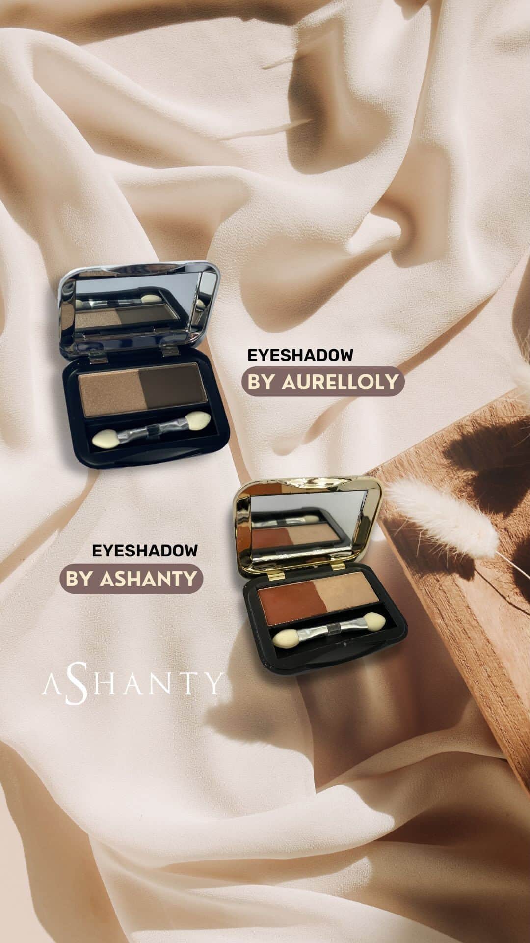 ASHANTY BEAUTY CREAM OFFICIALのインスタグラム：「kak apasih bedanya eyeshadow aurelloly dan eyeshadow ashanty?  Nah, ini dia jawaban dari banyak pertanyaan yang masuk ke kita! sekarang udah ga bingung lagi ya😜 yuk buruan order eyeshadow ini sekarang juga 😍  Untuk info & pemesanan bisa langsung klik link di bio ya ladies 💞  #ashantycosmetics #ashanty_ash #cosmetics #cosmetic #makeuptutorial #rekomendasimakeup #makeuplover #lokalmakeup #makeupnatural #makeuplooks」