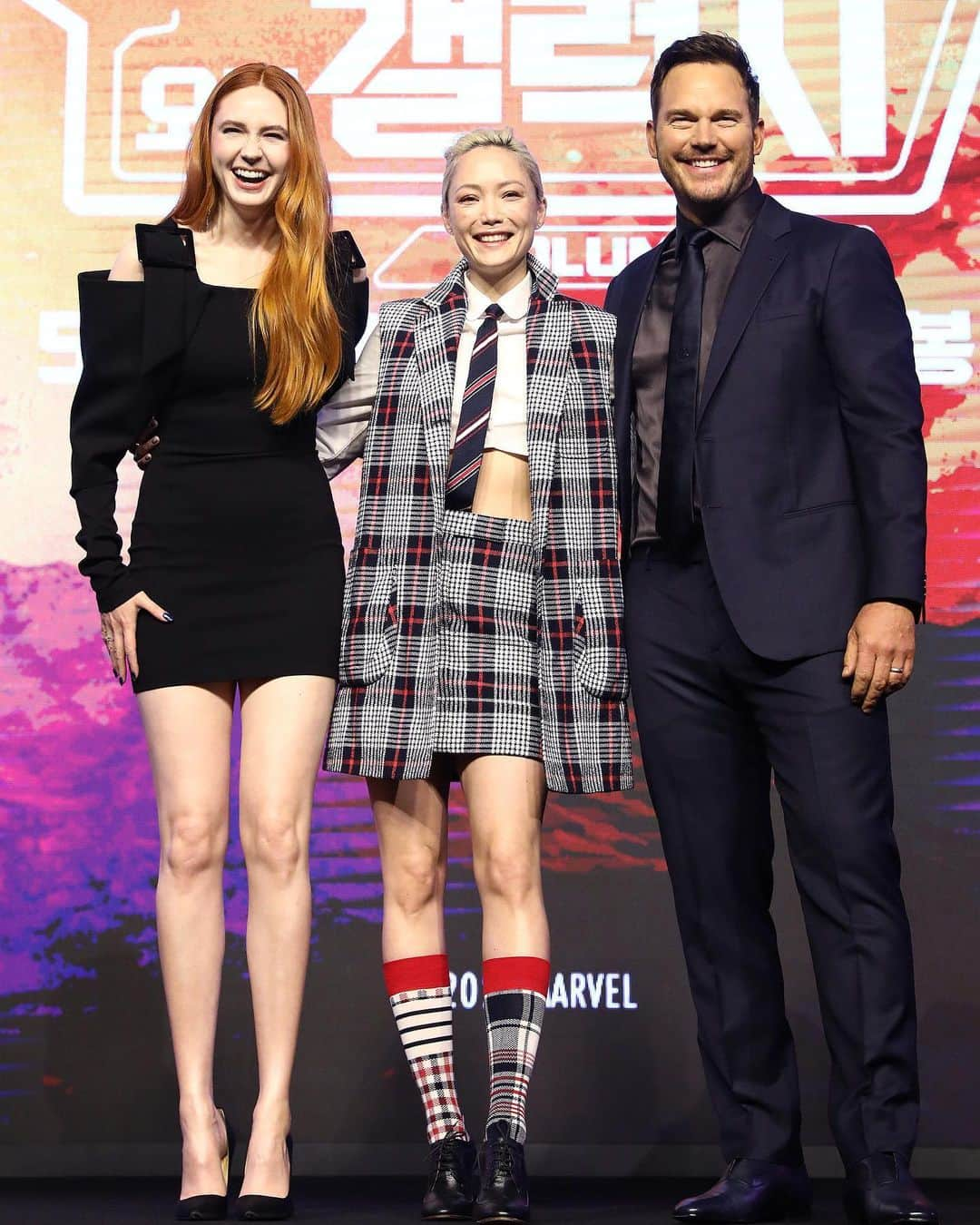 Just Jaredさんのインスタグラム写真 - (Just JaredInstagram)「"Guardians of the Galaxy Vol. 3" stars Chris Pratt, Karen Gillan and Pom Klementieff linked up with director James Gunn to kick off the press tour in South Korea today. We've got more pics on JustJared.com! #ChrisPratt #KarenGillan #PomKlementieff #JamesGunn #GuardiansOfTheGalaxy Photos: Getty」4月18日 13時31分 - justjared