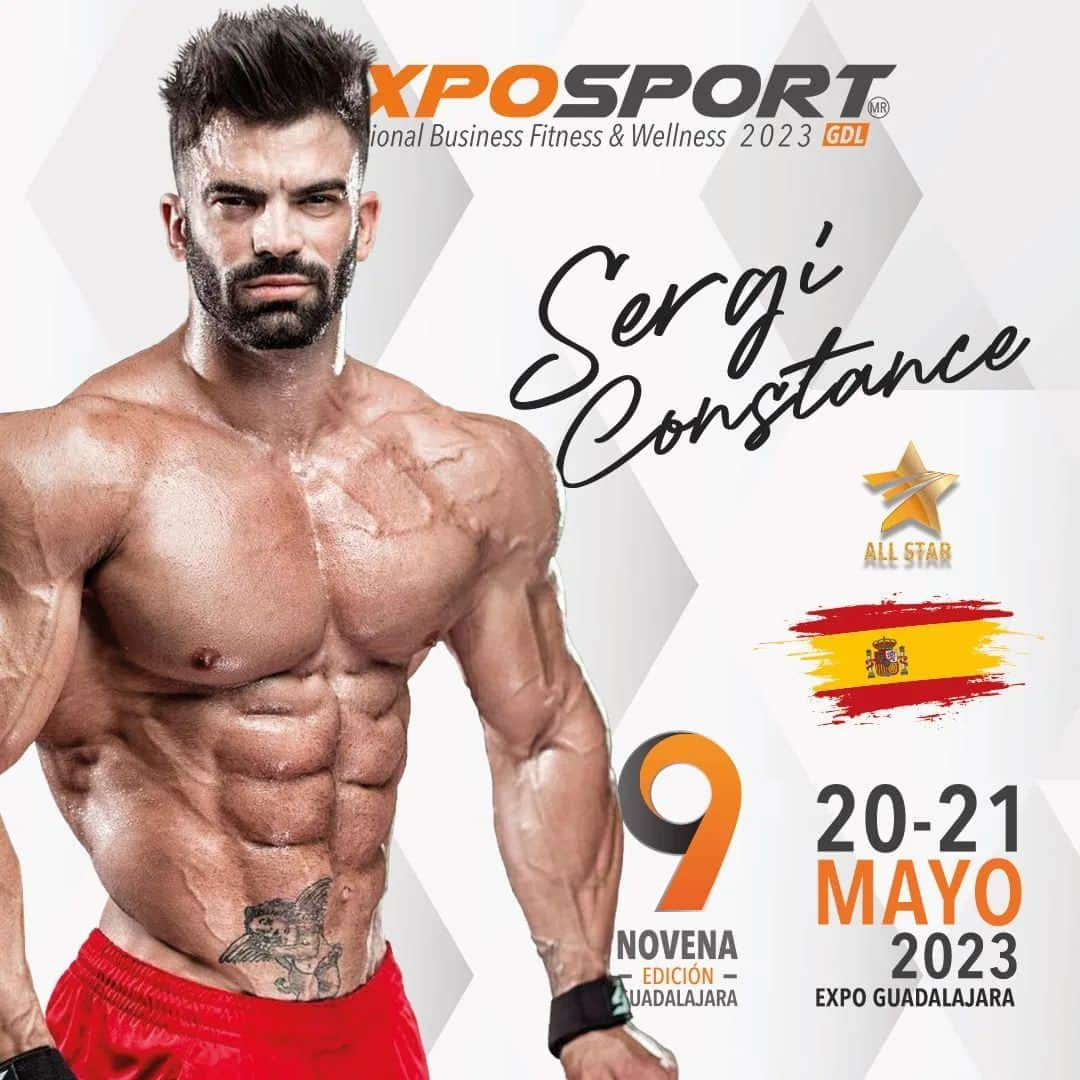 Sergi Constanceさんのインスタグラム写真 - (Sergi ConstanceInstagram)「🔥¡Presentamos a nuestro 2do. embajador para esta edición de Expo Sport Fitness!🔥   @sergiconstance 🇪🇸, Competidor Mr Olympia, además de aparecer como portada en más de 15 revistas 💪 y actor como Zeus en Justice League DC cómics, actualmente CEO de un exitoso programa de acondicionamiento físico y nutrición personalizada, estará presente en esta 9na. edición 💪  Ven y conócelo en la Expo Fitness más grande de México, donde además podrás tomarte la foto él 🤩   ¡Te esperamos este 20 y 21 de Mayo en la Expo Guadalajara adquiere tus boletos en:  https://ticketland.mx/exposportgdl2023/Sergi%20Constance%20Domingo   *Incluido también en tu boleto #AllStar*  #exposport #exposportfitness #wearefitness #exposportmeinspira #sergi #sergiconstance」4月19日 3時12分 - sergiconstance