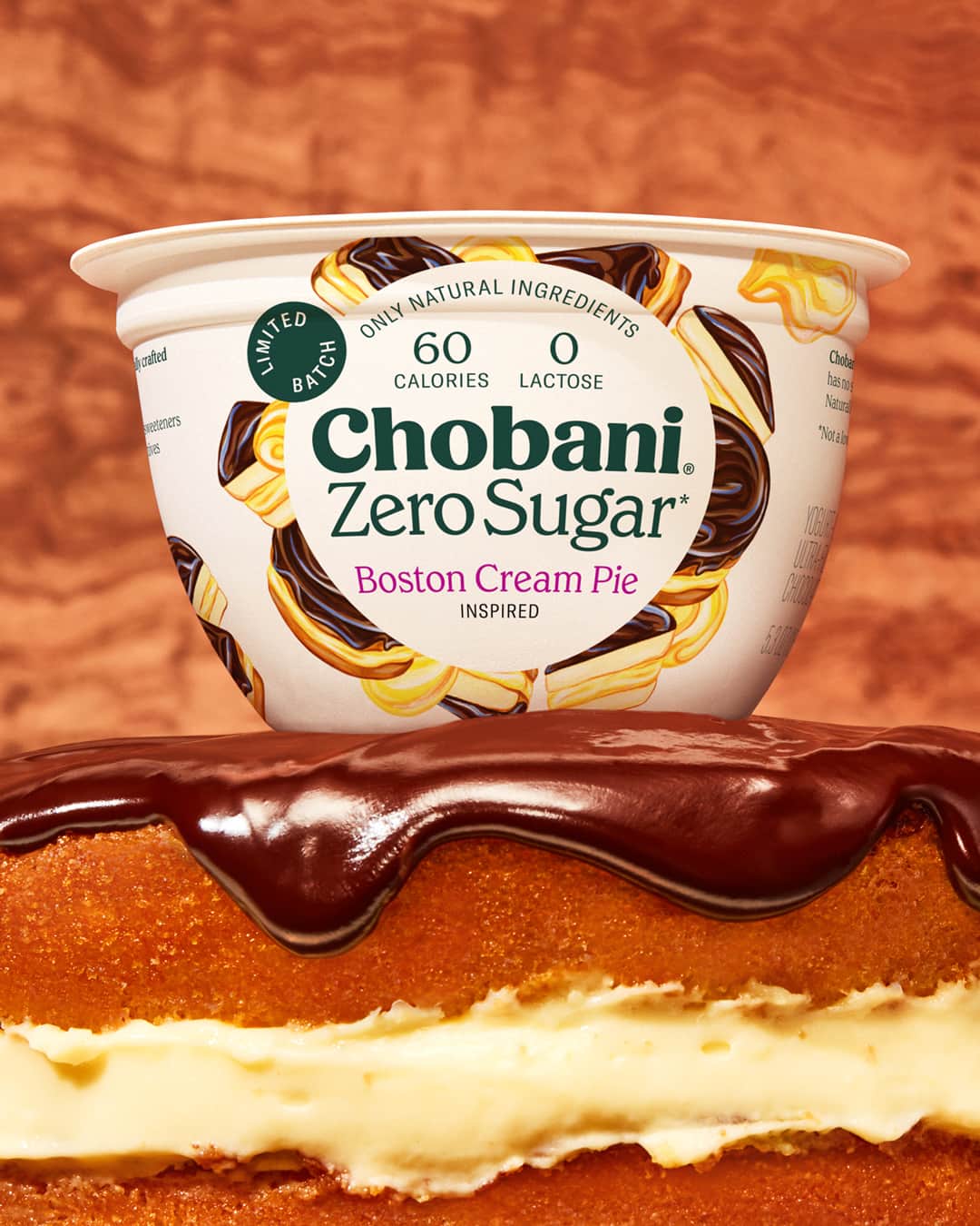 Chobaniのインスタグラム：「Our newest Zero Sugar* flavor means you can have #bostoncreampie for breakfast and dessert.  *not a low calorie food」