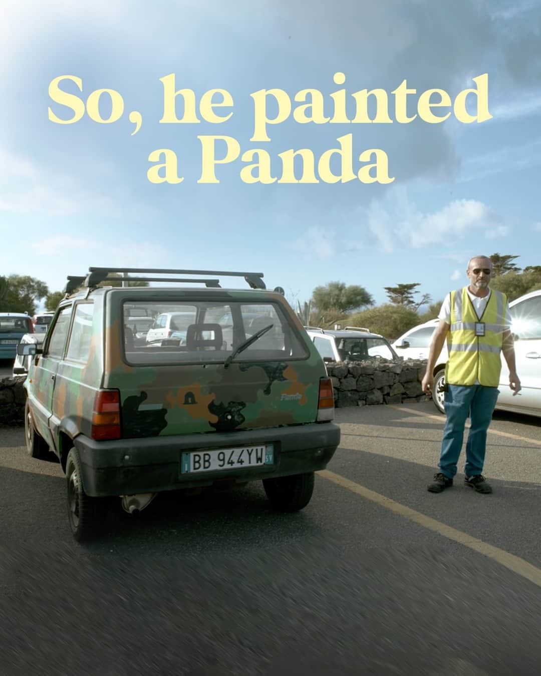 Fiat さんのインスタグラム写真 - (Fiat Instagram)「When a Panda meets Francesco and his can of paint, only a masterpiece can happen. Watch his story in the Pandelleria docufilm. Link in bio. #Pandelleria」4月18日 19時00分 - fiat