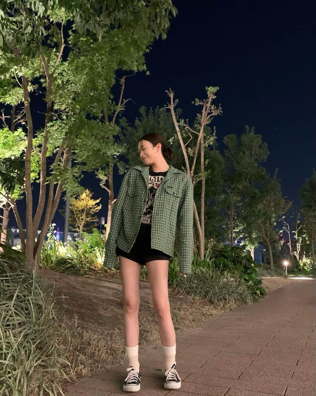 平野沙羅のインスタグラム：「💚」