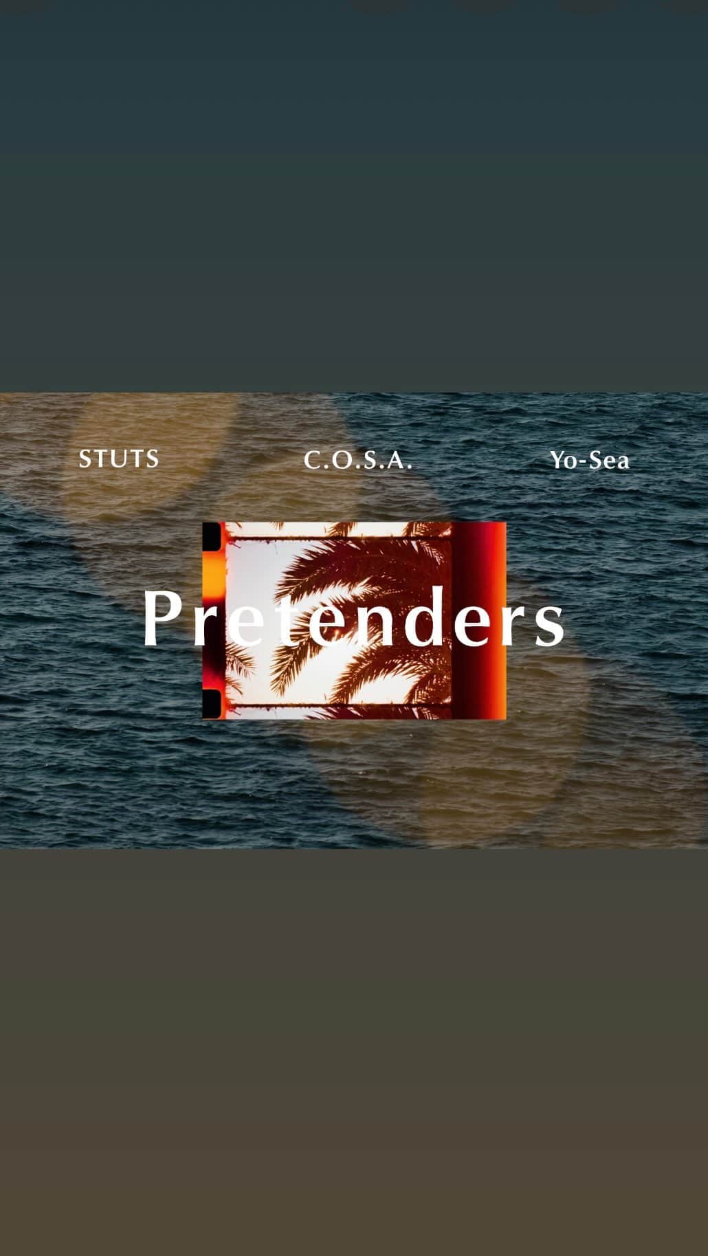 STUTSのインスタグラム：「STUTS - Pretenders feat. C.O.S.A. & Yo-Sea (Official Music Video) out now. Directed by Ryoji Kamiyama  C.O.S.A.さん、Yo-Sea君と作らせてもらったPretendersのMusic Videoが公開されました。 監督はRyoji Kamiyamaさんです。 沖縄の北谷で撮影しました。 ぜひご覧下さい。  [Video staff] Director: Ryoji Kamiyama @ryojikamiyama DOP: Yuki Hori @holyze Camera Assistant: Udai @udai65 PM: Hayato Takano @hayato1983 Title Design: Yoshiyuki Nakakuki @hongkongstarr  [Credits] Written by C.O.S.A., Yo-Sea Produced by STUTS Synthesizer, Piano, All Other Instruments, Programming, Audio Editing: STUTS  Mixed by STUTS at Atik Studio Mastered by Chris Athens」