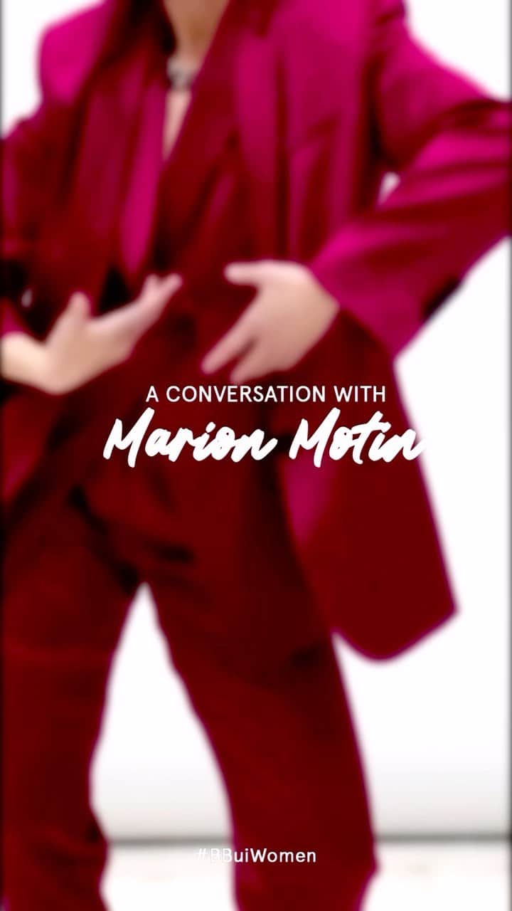 バルバラ ビュイのインスタグラム：「A CONVERSATION WITH MARION MOTIN ⁣ Barbara Bui unveils her third portfolio to celebrate people that share the same proximity of language and beliefs.⁣⁣⁣ ⁣⁣ « Fabrics and clothes are the visible part of these attitudes, this incarnation. It tells something different. It brings the story to a totally different place, it brings the story further. »⁣ - @marionmotin  « All these women and men inspire me when I make my collections and it’s « them » that I think of the moment I imagine my clothes. I want to dress them, I am having fun dressing them. »⁣ - Barbara⁣⁣ ⁣⁣ Photo - @gillesmariezimmermann⁣⁣⁣ Hair & Makeup - @agnes.obis Musique - « Lucie, I love you - Waves - Hades » @uele_lamore  #marionmotin #dancer #choreographer  #portfolio #BBuiWomen #inspiringwoman #talentedwoman #barbarabuiportfolio #friendsofthehouse」