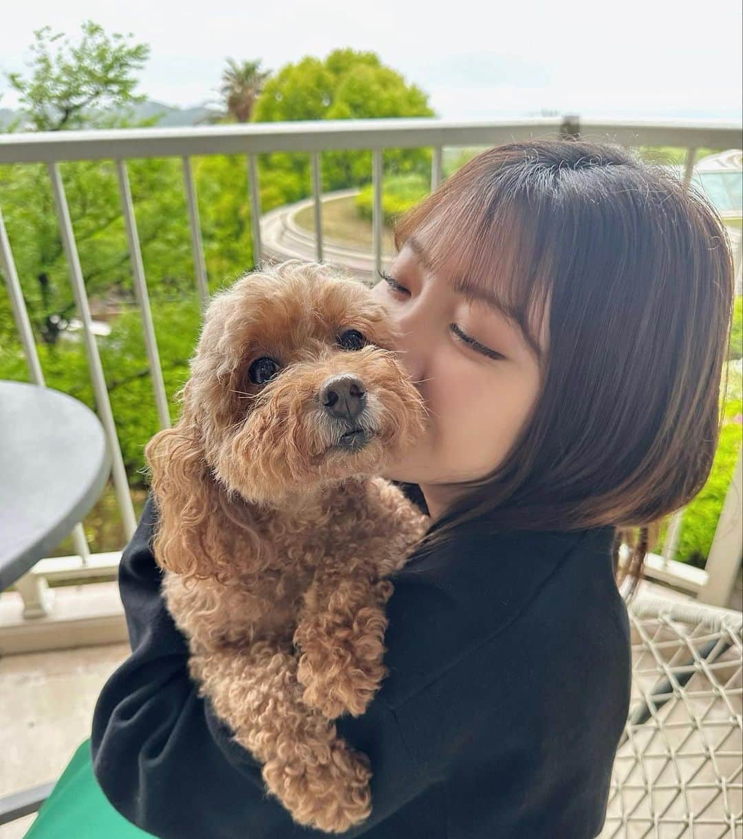 小玉梨々華のインスタグラム：「今日はまろんのお誕生日！ 世界一可愛いわんこ9歳おめでとう これからも健康で幸せでいてね、大好き🫶🏻」