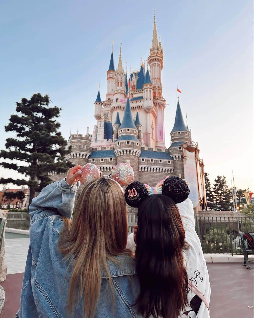 ✷kana✷のインスタグラム：「@tokyodisneyresort_official  40th Dream Go Round 🎉  #TDL#tokyodisneyland#40th#dreamgoround#harmonyincolor#ディズニーランド#ディズニーコーデ#東京ディズニーランド#40周年#親子コーデ」