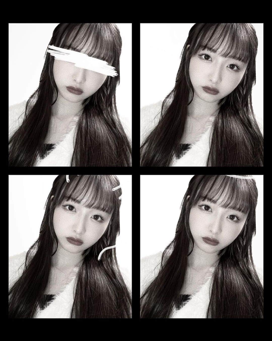 のインスタグラム：「1日限定ロングもったいないからいっぱい写真とった🥹🫶🏻」