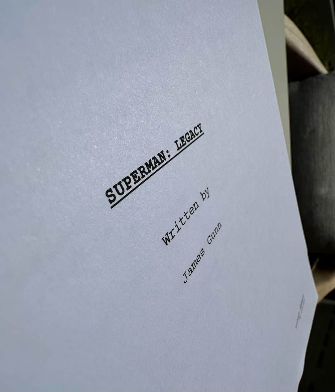 のインスタグラム：「I’m honored to be a part of the legacy. And what better day than #SupermanAnniversary Day to dive fully into early pre-production on #SupermanLegacy? Costumes, production design, and more now up and running.」