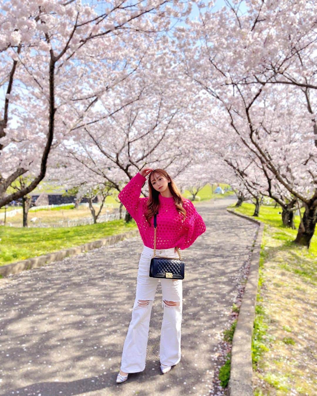 HIMEKAのインスタグラム：「. . pink💗🦩🎀🌸 . . #桜」