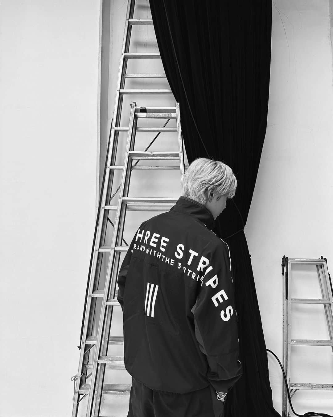 岡本聖哉のインスタグラム：「🖤🖤 @sportsauthority_jpn  @adidas」