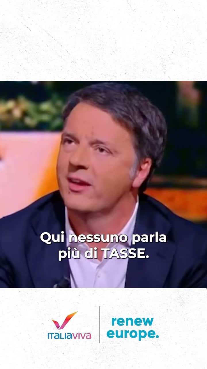 マッテオ・レンツィのインスタグラム：「Fra pos e rave nessuno parla più di tasse: su questo la Meloni va incalzata, perché non le sta abbassando. Cosa ne pensate?」