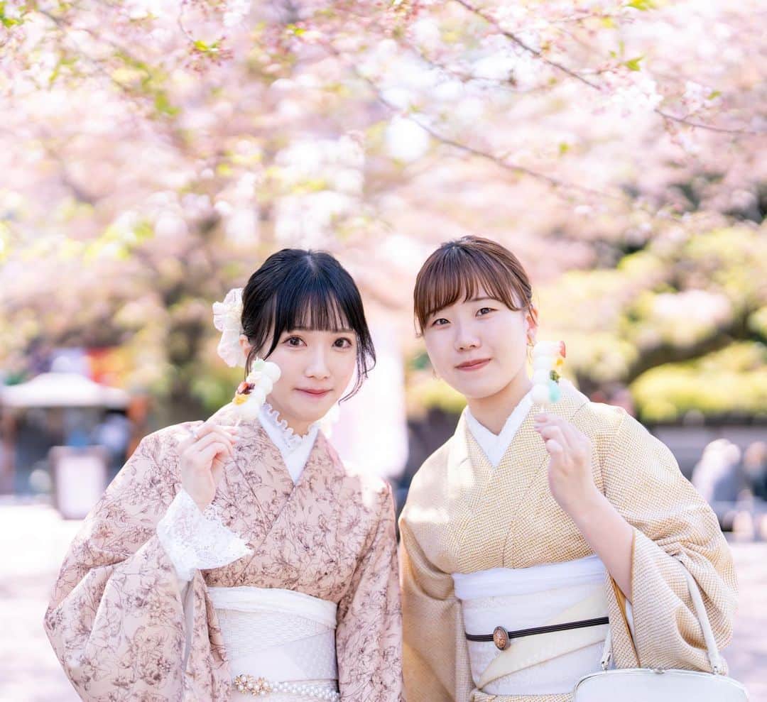 キアナのインスタグラム：「えみと川越満喫してきた🌸 一緒に行ってくれてありがとう〜🤍 久々に会えて嬉しかったな🍡」