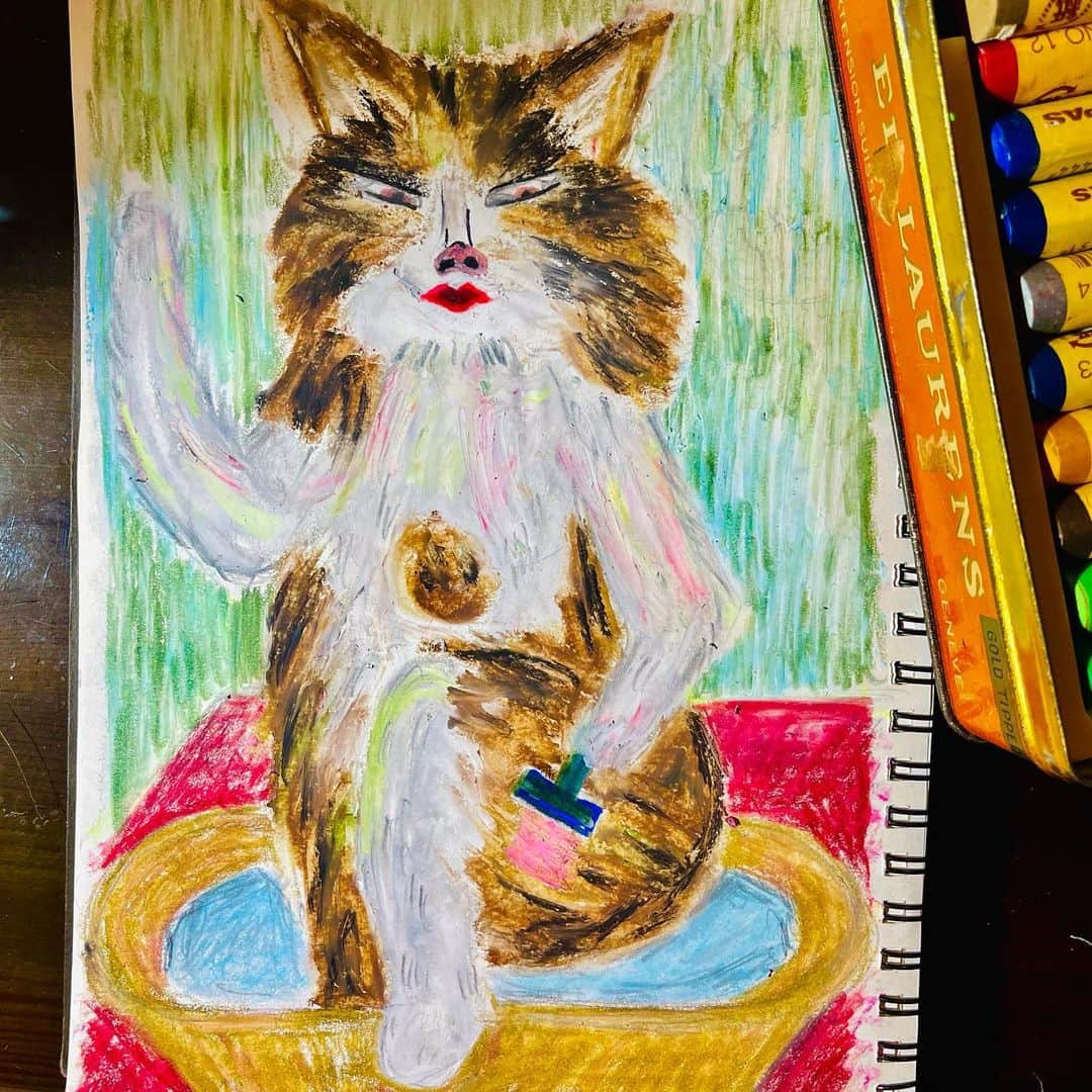 池田有希子のインスタグラム：「#sketchbook #sakuraclaypas」