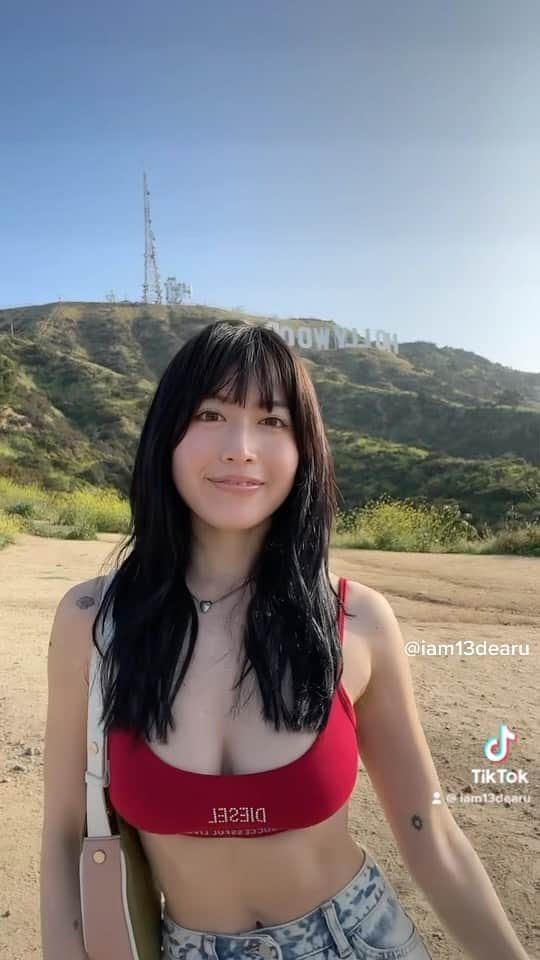 柚月瀬那のインスタグラム：「Hollywood🇺🇸🌅🔥 @diesel @sooyaaa__」