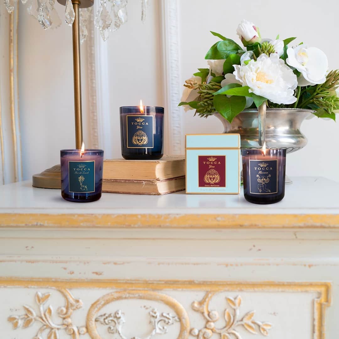 トッカのインスタグラム：「There's no better way to fill your home with a fresh scent than with a TOCCA candle! For a limited time, enjoy a complimentary full-size candle with our Candela Classica collection bundles. ⚜️⁠ ⁠ #TOCCA #LoveYourself ⁠ _⁠ #TOCCAbeauty #TOCCAperfume #TOCCAFragrance #fragrance #eaudeparfum #perfume #perfumery #finefragrance #timelessbeauty #european #handcraftedbeauty #adventure #explore #beauty #candle #springcleaning #homefragrance #home #candela #candelaclassica #yma #havana #feudetouch」