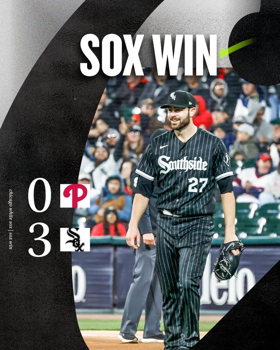 シカゴ・ホワイトソックスのインスタグラム：「SOX WIN!」
