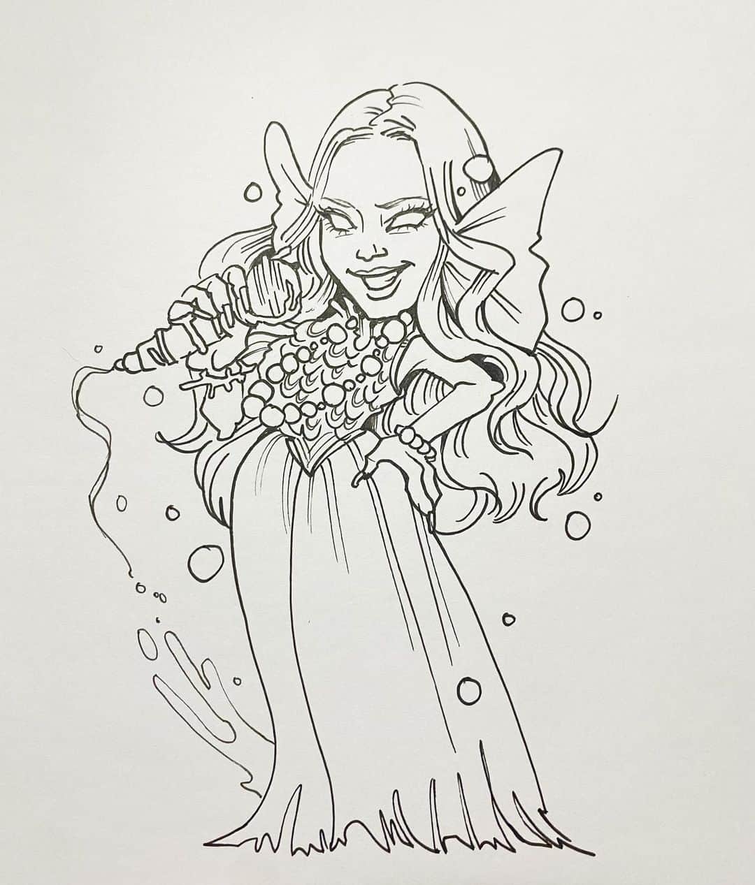 似顔絵★𝗚𝗢𝗥𝗜𝗞𝗜𝗡𝗚さんのインスタグラム写真 - (似顔絵★𝗚𝗢𝗥𝗜𝗞𝗜𝗡𝗚Instagram)「. . ちゃんみなさんの 美人って曲のライブ映像見て虜に💙  @minachanxx   ほんと魅力の詰まったアーティストさんだ😭💙💙⭐️✨  んでもって色々見ながら聴いてたら何故かアマビエさんにしてみたくなった😀✨  悪いの全部吹き飛ばしてくれそーな強めなアマビエさん(￣▽￣)💙💙⭐️✨  ❌❌❌現在オーダーストップ中❌❌❌ 。 .  . . 💁‍♀️現在は2023年41番〜50番までの方へ ご案内中です💁‍♀️✨  ✅次のオーダー再開は 2024年の春頃の予定、、、です🤫 あくまでも予定です⭐️✨  . .  オーダー再開の際には 人数制限あるため必ず予約ができるわけではございません。 毎年、予約スタートした際には１分たらずで、締め切ることがほとんどです🙇‍♀️ . .  そのことも踏まえた上で 次回ご検討いただけると嬉しいです(^^) . . . .  また、結婚式の使用を考えてくださる方も多いです✨  前々からお伝えしていますが、 基本的に予約順に対応しているため、 近々の納期を希望される方は、 対応できないこともあるので、 あらかじめご了承ください💦 気長に待てるよ〜🙌って方向けです😅✨ . . . . . ※今回予約が取れた方へ※ . .  写真がまだ用意できてない、 入金が遅れそうなど、状況により、 順番が前後することもございます‼️ あらかじめご了承ください。 。 . . . ✅芸能人、既存のキャラクターのオーダー、既存キャラクターの衣装などでのパロディ風オーダーはお断りしています。  芸能人については、ご本人様に直接プレゼントなどはOKです。 . . . . . . . . . ✨✨✨✨✨✨✨✨✨✨✨✨✨✨✨✨ @by.goriking のアカウントでは、 過去書かせて頂いたお客様方からの、 似顔絵のその後のお写真をいただき、 投稿しております^ - ^❤️❤️ 玄関に飾ってある似顔絵、 渡した瞬間のお写真、 ご本人とのお写真などなど💕 いろんな場面でのお写真お待ちしております^ - ^✨⭐️ . . .  #似顔絵 #pencildrawing#drawing#pencil#illust#painting#art#artwork#絵描きさんと繋がりたい#似顔絵師#gorikingの似顔絵屋さん#コピック#コピックイラスト#ちゃんみな#chanmina#美人#歌手#アーティスト#ちゃんみなイラスト#music #copic#comicart#anime#animeart#comicartist#animejapan#초상화 #熊本 #熊本似顔絵 #イラスト好きな人と繋がりたい」4月19日 12時13分 - goriking117