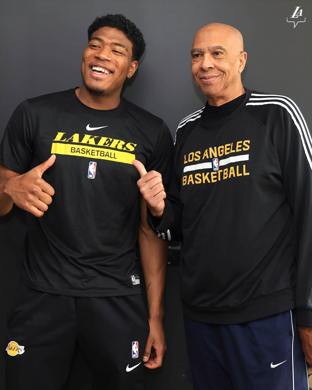 Los Angeles Lakersさんのインスタグラム写真 - (Los Angeles LakersInstagram)「Most points (29) off the bench in Lakers Playoff history:  Mychal Thompson, 1988 Rui Hachimura, 2023」4月19日 4時09分 - lakers