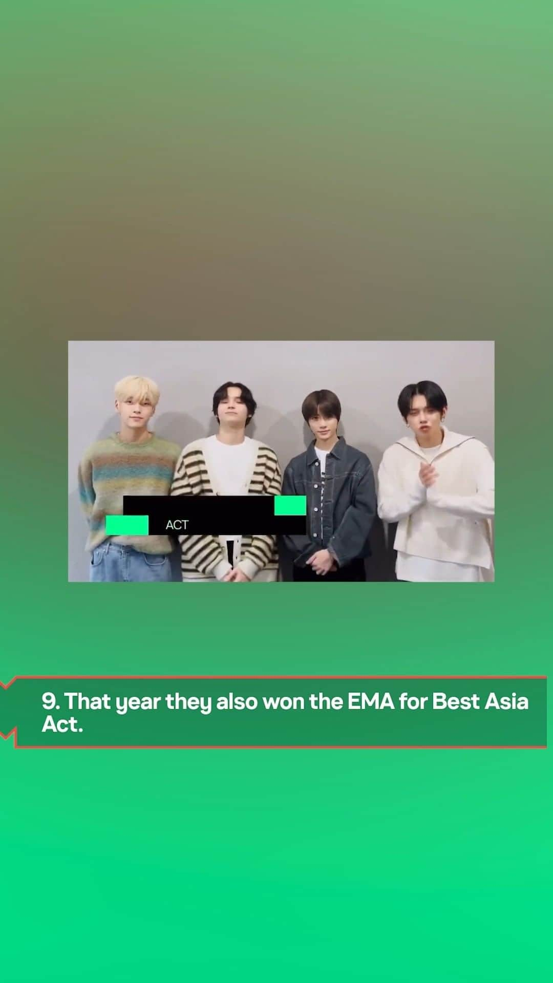 MTV EMAのインスタグラム：「So proud of the #MTVEMA 2022 Best Asia Act and April's #MTVPUSH artist @txt_bighit for everything they've accomplished so far! Can't wait to see what you do next besties 😘」